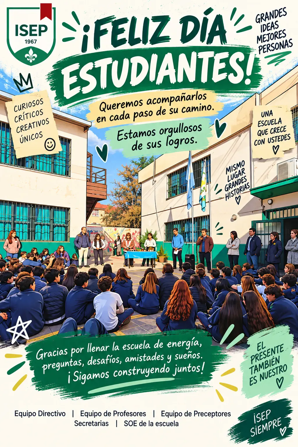 FELIZ DÍA DEL ESTUDIANTE A NUESTROS QUERIDOS ALUMNOS